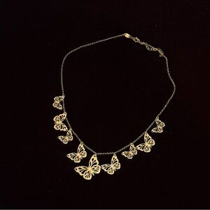 Mia Fiore 925 Sterling Silver 18k Gold Plated Elegant Gold Butterfly Necklace